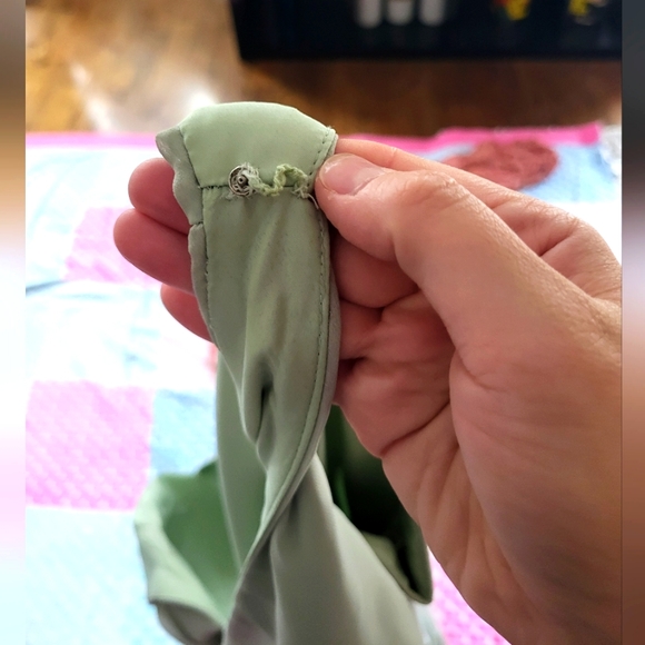 Dusty Sage Azazie 'Kori' Dress, EUC - Picture 10 of 10